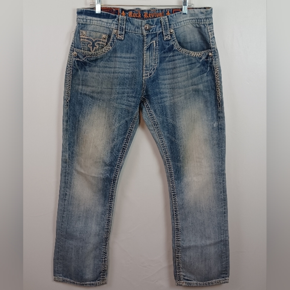 MENS Rock Revival Aldean Slim Straight Jeans